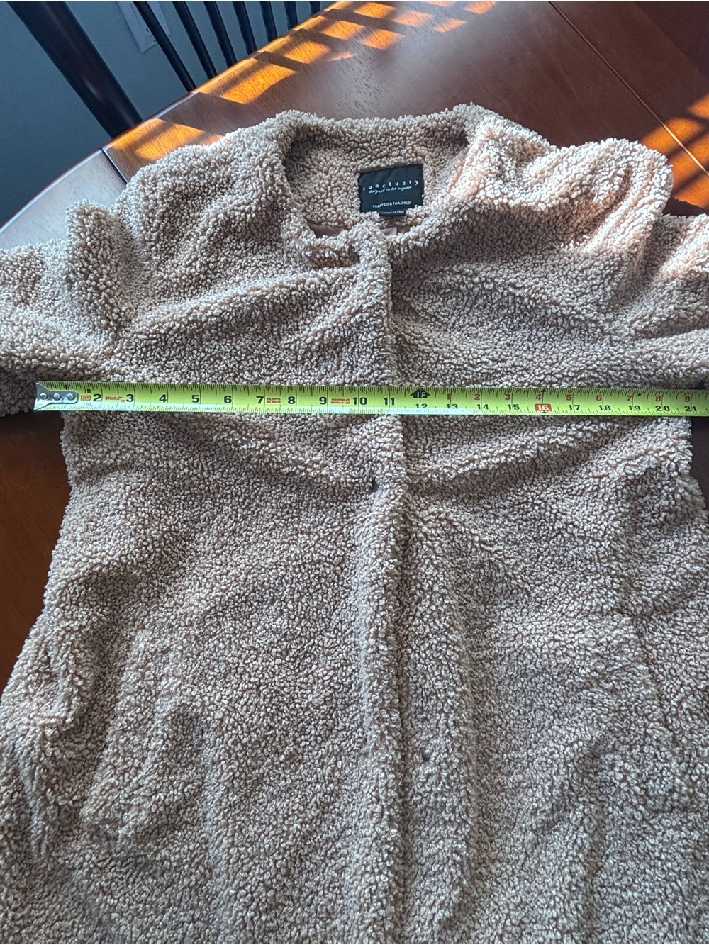 Anthropology/Sanctuary Cozy Women's Teddy Jacket - Brown szL - Picture 9 of 11